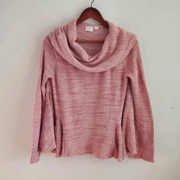 Anthropologie Postmark Maurisa Cowl Waffle Top Small - Picture 3 of 8